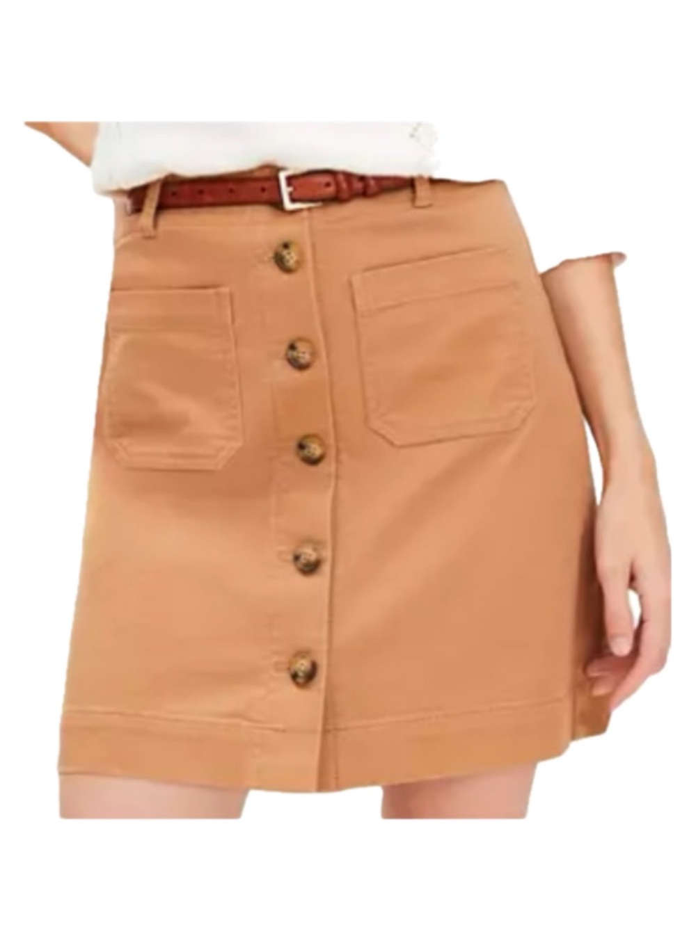 LOFT Palmer Button Mini Pocket Skirt
Perfect Camel 00P